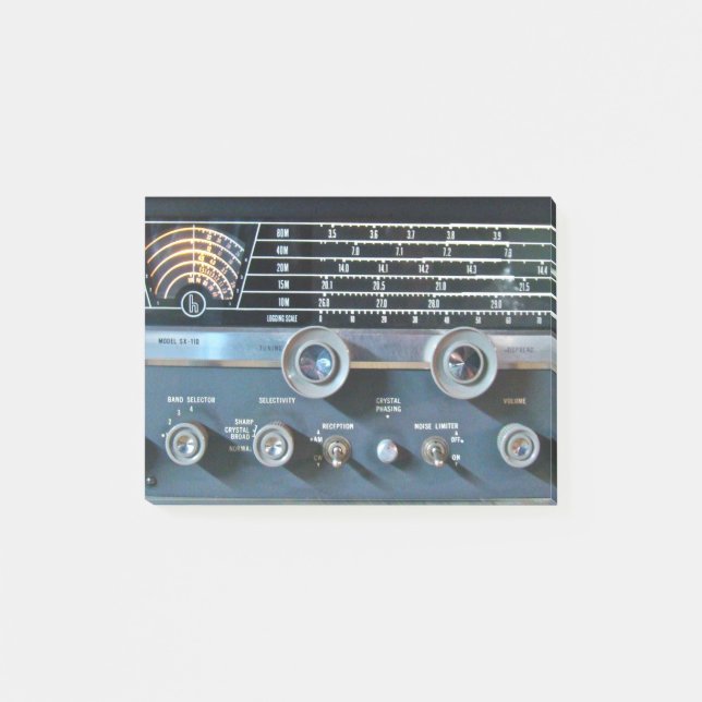 Post-it® Note post-it du récepteur radio à jambe courte (Devant)