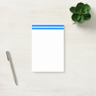 Post-it® Notes à rayures bleues