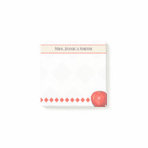 Notes adhésives Apple avec nom personnalisé de l'e