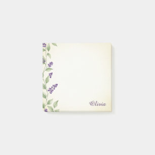 Post-it® Notes adhésives aquarelle florale personnalisées à