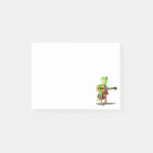 Post-it® Notes adhésives drôles avec grenouille jouant de l