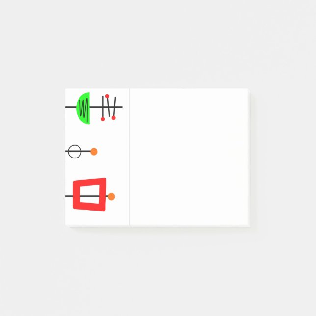 Post-it® Notes adhésives Mobile Modernité du milieu du XXe  (Devant)