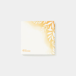 Post-it® Notes adhésives personnalisées aquarelle dorée