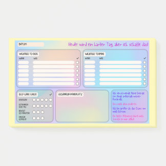 Post-it® Notes adhésives structurées pour le focus et l'aut