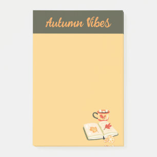 Post-it Notes ambiance automne cosy