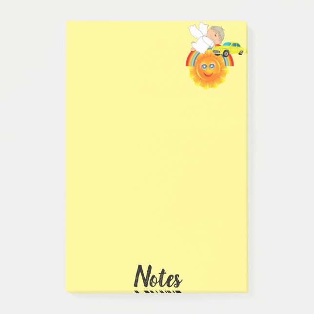 Post-it Notes Angel Sun Car (Front)