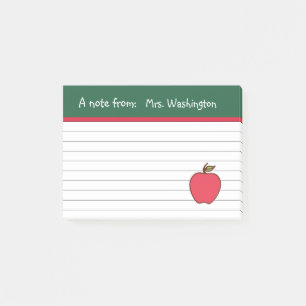 Post-it® Notes Apple Post de l'enseignant classique