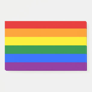 Post-it® Notes avec le drapeau arc-en-ciel de Pride de LGBT