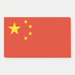 Post-it® Notes avec le drapeau de la Chine