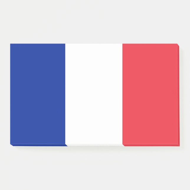 Post-it® Notes avec le drapeau de la France (Devant)