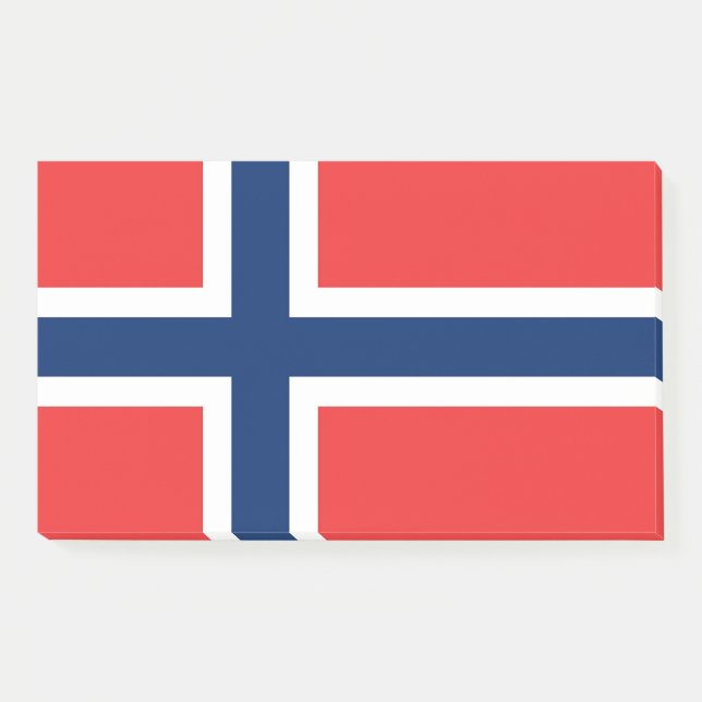 Post-it® Notes avec le drapeau de la Norvège (Devant)