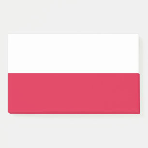 Post-it® Notes avec le drapeau de la Pologne