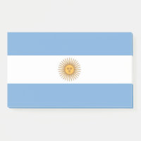 Notes avec le drapeau de l'Argentine