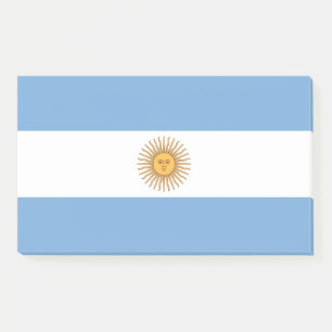 Post-it® Notes avec le drapeau de l'Argentine