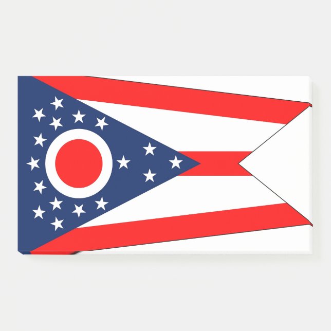 Post-it® Notes avec le drapeau de l'Etat de l'Ohio, USA (Devant)