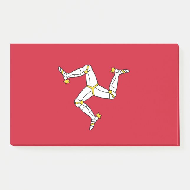 Post-it® Notes avec le drapeau de l'île de Man, Royaume-Uni (Devant)