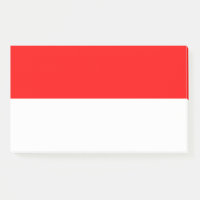 Notes avec le drapeau de l'Indonésie