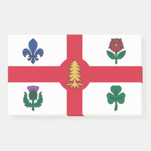 Post-it® Notes avec le drapeau de Montréal, Canada