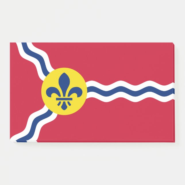 Post-it® Notes avec le drapeau de St. Louis, Missouri (Devant)