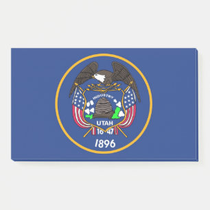Post-it® Notes avec le drapeau de Utah, États-Unis