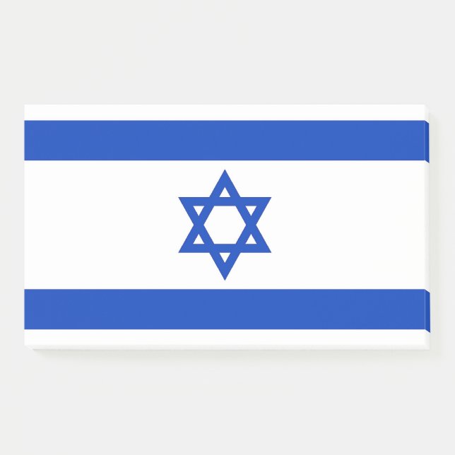 Post-it® Notes avec le drapeau d'Israël (Devant)
