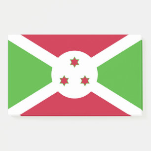 Post-it® Notes avec le drapeau du Burundi