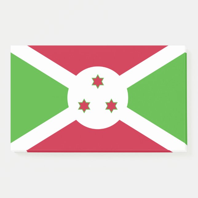 Post-it® Notes avec le drapeau du Burundi (Devant)