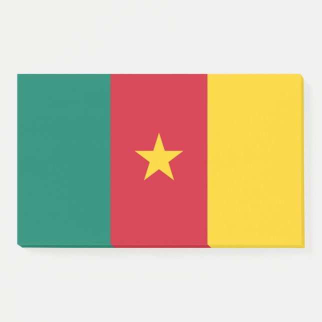 Post-it® Notes avec le drapeau du Cameroun (Devant)
