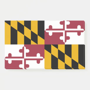 Post-it® Notes avec le drapeau du Maryland, USA