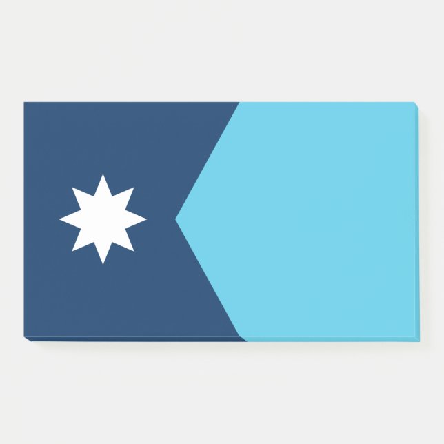 Post-it® Notes avec le drapeau du Minnesota, USA (Devant)