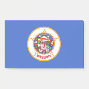 Post-it® Notes avec le drapeau du Minnesota, USA