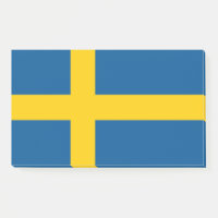 Notes avec le drapeau suédois