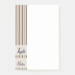 Post-it Notes Bandes Marron