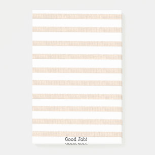 Post-it® Notes Beige & Rayure Blanche