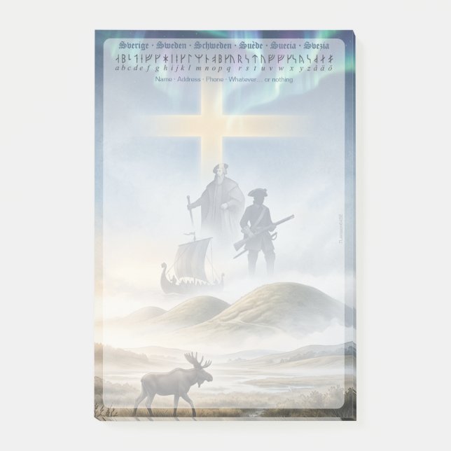 Post-It Notes Block — Swedish ambience (Front)