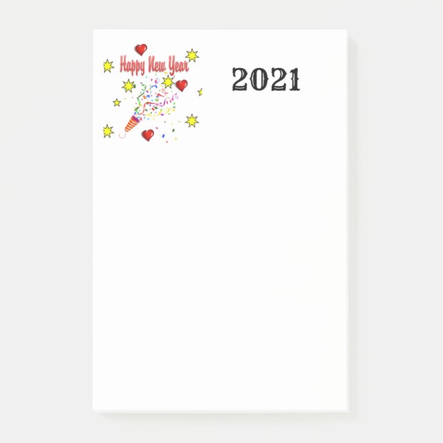 Post-it® Notes Bonne année ! 2021 (Devant)