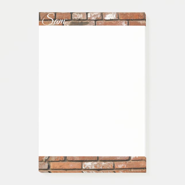 Post-it Notes Brick Construction (Front)