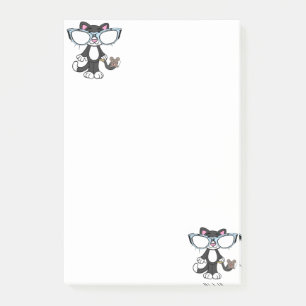 Post-it Notes Cat Sunglasses Mouse