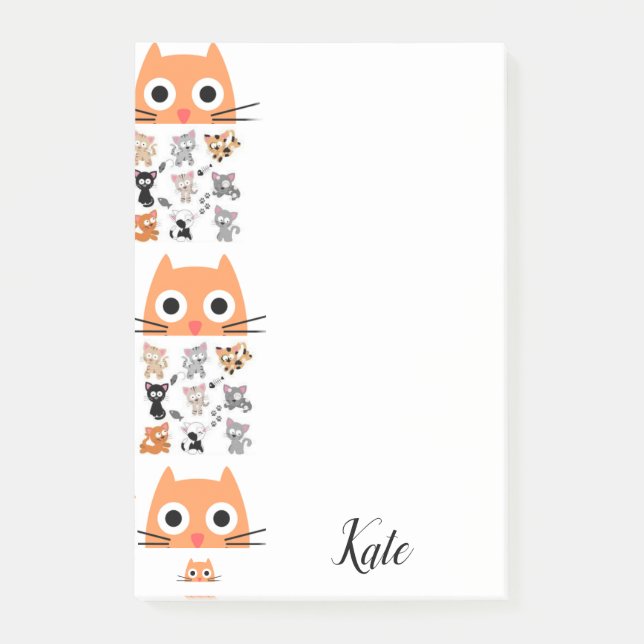 Post-it Notes Chatton Fantaisiste (Devant)