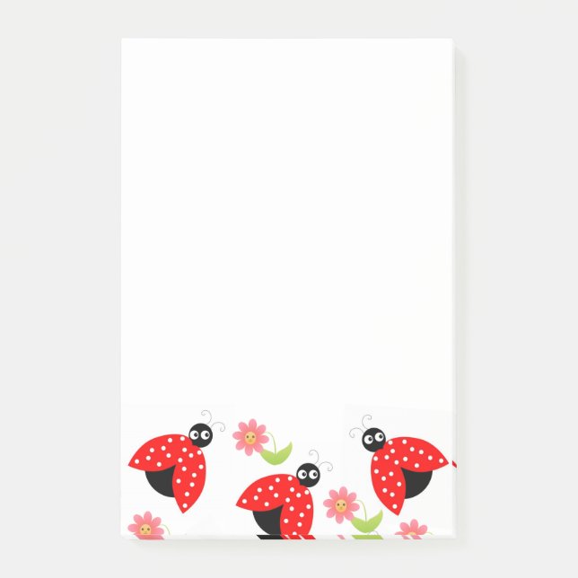 Post-it Notes coccinelle florale (Devant)