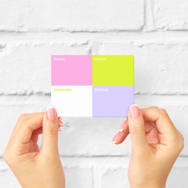 Post-it® Notes collantes de bloc de couleur petites (Créateur téléchargé)