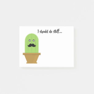 Post-it® Notes collantes de cactus de moustache