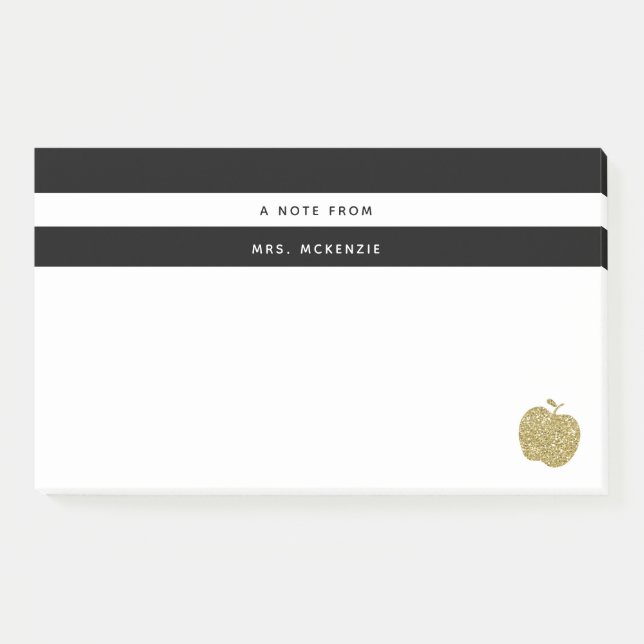 Post-it® Notes collantes de Faux d'or de parties (Devant)