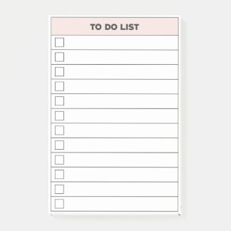 Post-it® Notes collantes de la liste des tâches simples