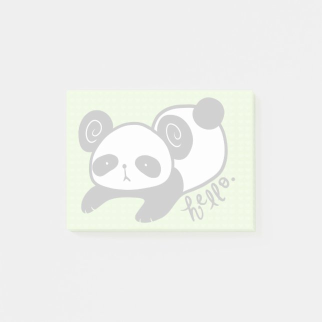 Post-it® notes collantes de panda paresseux (Devant)