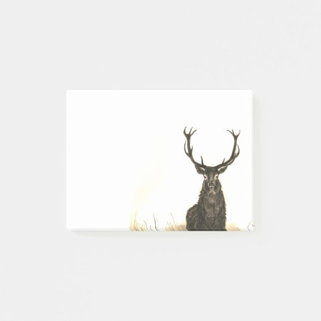 Post-it® Notes collantes de post-it de faune de mâle de (Devant)