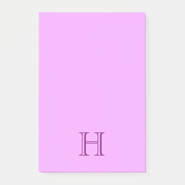 Post-it® Notes collantes de post-it de monogramme (Devant)