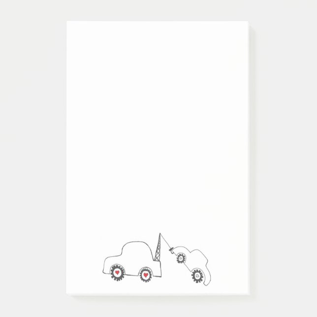 Post-it® Notes collantes de remorquage d'amour (Devant)
