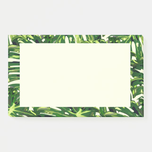 Post-it® Notes collantes encadrées de Feuilles tropicaux (Devant)