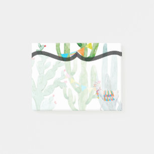 Post-it® Notes collantes Flux de désert Boho Llama Bohemian